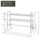 Over Sink Dish Drying Rack 2-Tier Large Capacity Stainless Steel Organizer with Non-Slip Suction Cups & Cutting Board Holder Space-Saving for Small Kitchens, Apartments